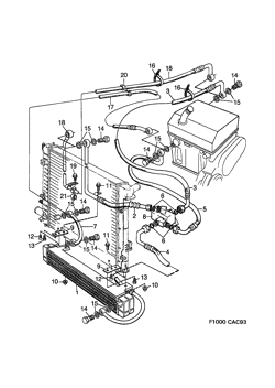 Oil cooler - Automatic transmission, (1990-1990) , A, -L1013312,-L2009535,-L8001517