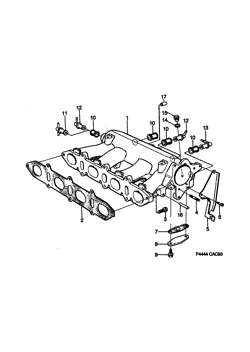 Intake manifold, (1990-1993) , B234TURBO