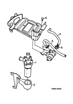 Circulation pump - 6-cylinder, (1994-1998) , 6-CYL