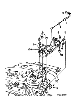 Accelerator control - 6-cylinder, (1994-1998) , 6-CYL