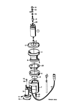 Fuel pump, (1985-1989)