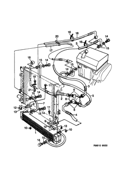 Oil cooler - Automatic transmission, (1985-1989) , A