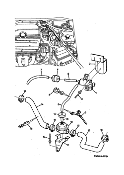 SAI - Shut-off valve, (1994-1998)
