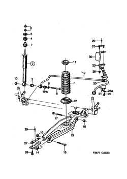 Springs and shock absorber, (1990-1991)