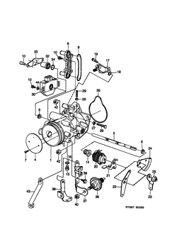 Throttle body, (1986-1989) , B201I