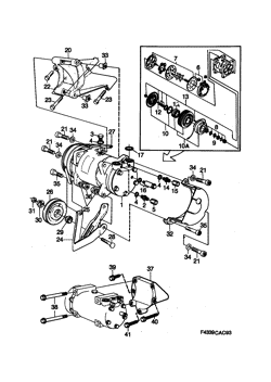 AC compressor, R12, (1990-1992)