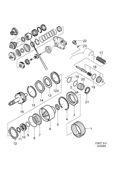 Clutch C3 and freewheel F3 - Brake B4, (1998-2003) , A