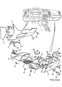 Rear seat - Convertible, (1998-2003) , CV