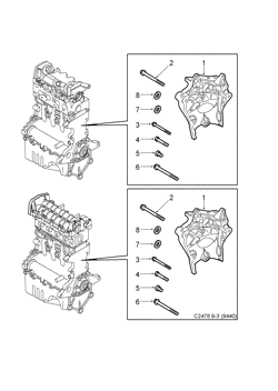 Engine suspension - Motor, (2005-2012) , Z19DT,Z19DTH,Z19DTR,A19DTR