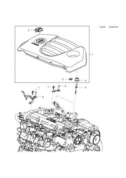 Engine bay cover, (2012-2012) , A20NFT