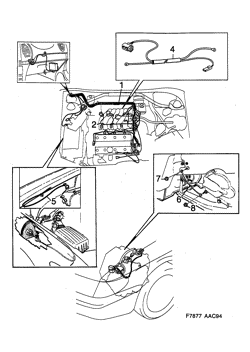 Motor, transmission, (1996-1996) , 6-CYL