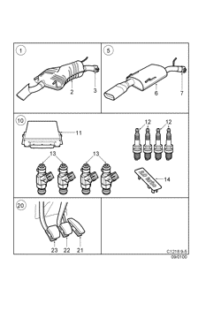 Exhaust system - Tuning kit, (1998-2010)