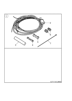 Cable harness kit - Rear hitch, (1998-2010)