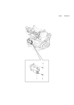 Starter motor, (2011-2011) , A16LET