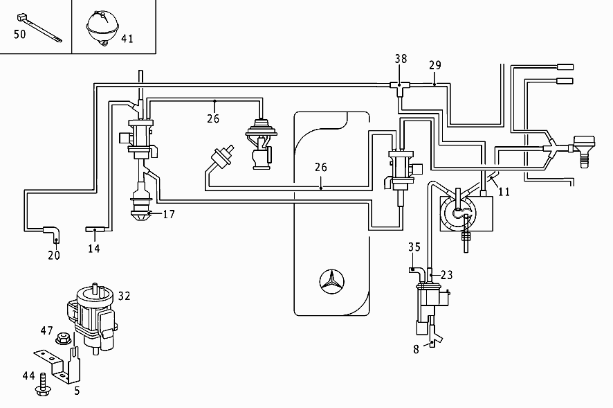 Фильтр вакуума мерседес вито где находится FG 690.612 - ENGINE VACUUM CONNECTION OM 602 LA - Mercedes EPC Online - Drive.by