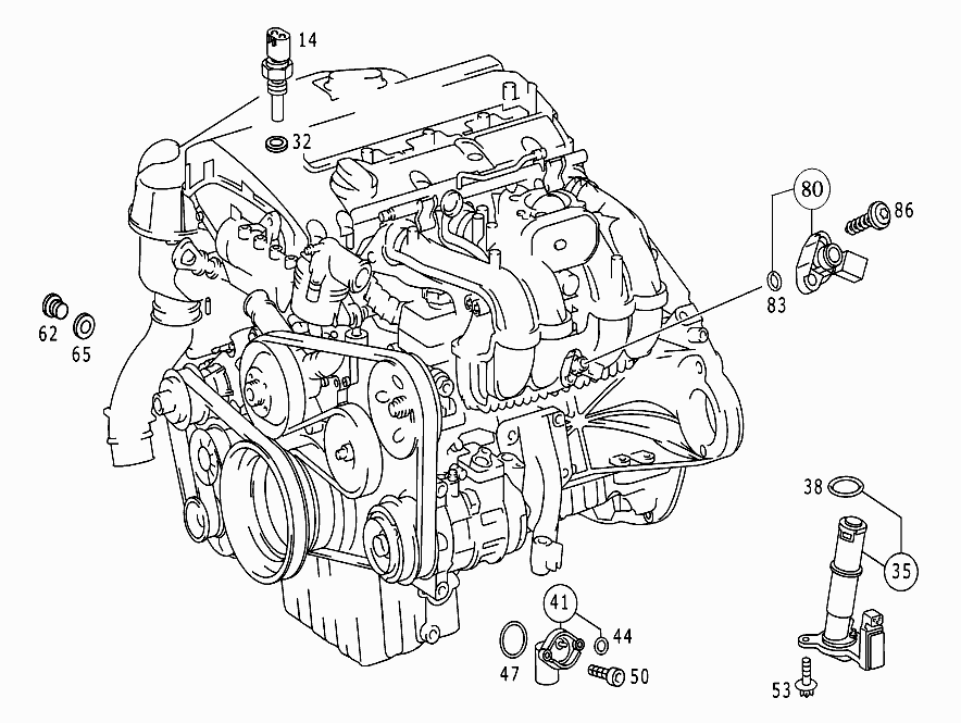 Абы Датчик На Мерседес W203 M111 Купить