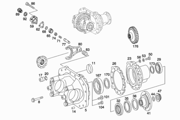 215 DIFFERENTIAL GEAR,DIFFERENTIAL LOCK