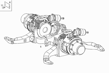 015 REAR AXLE ASSEMBLY, ELECTRIC DRIVE