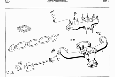 007 SUCTION PIPE AND EXHAUST MANIFOLD