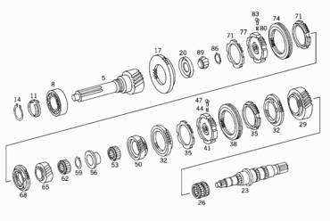 150 TRANSMISSION SHAFTS AND GEARS