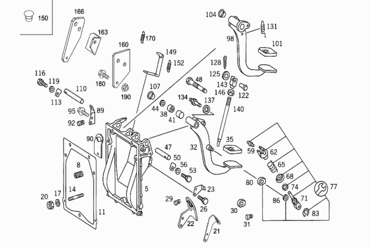 090 CLUTCH AND BRAKE PEDAL ASSEMBLY