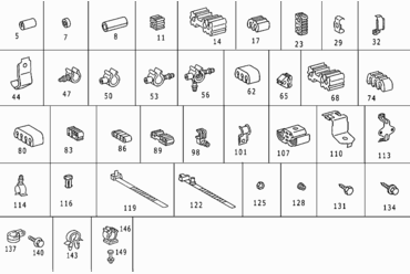 400 HYDRAULIC LINE MOUNTING PARTS