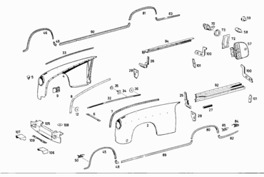 055 CHASSIS SHEET METAL PARTS
