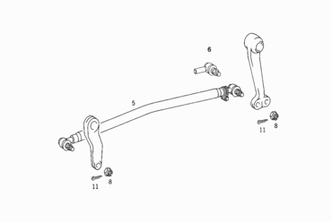 360 STEERING SUPPORT,STEERING ARM AND DRAG LINK