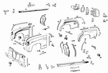 068 CHASSIS SHEET METAL PARTS (FENDERS)