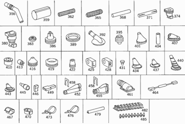 030 CONTACT PARTS,GROMMETS,MOUNTING PARTS