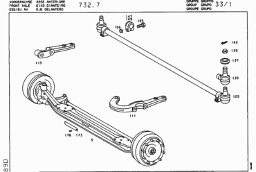 001 FRONT AXLE