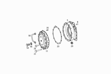 100 TRANSMISSION CASE,BEARING COVER