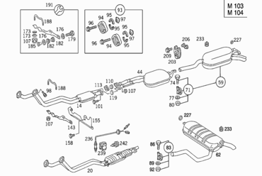 030 EXHAUST SYSTEM ON GASOLINE VEHICLES
