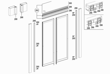 073 SWING-IN-DOOR,CENTRAL AND REAR