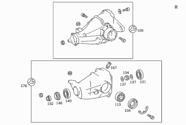 015 REAR AXLE HOUSING WITH DIFFERENTIAL
