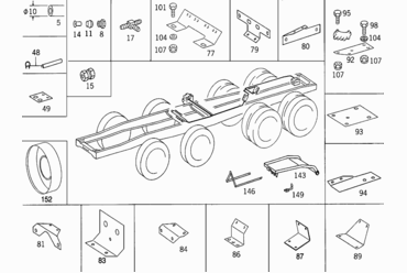 090 LUBRICATING LINES AND MOUNTING PARTS
