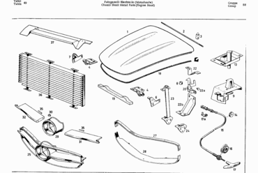 049 CHASSIS SHEET METAL PARTS (ENGINE HOOD)