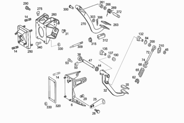 090 CLUTCH AND BRAKE PEDAL ASSEMBLY