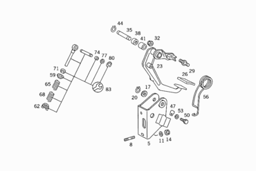 050 CLUTCH PEDAL ASSEMBLY