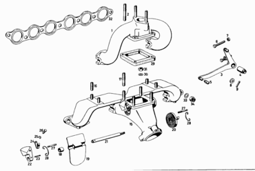006 SUCTION PIPE AND EXHAUST MANIFOLD