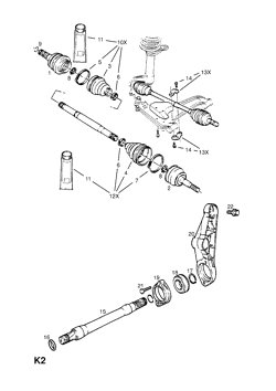FRONT AXLE DRIVE SHAFT (CONTD.)