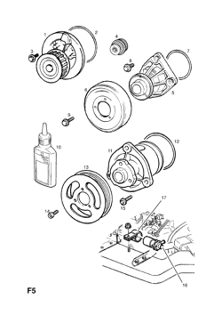 AUXILIARY COOLING PUMP AND FITTINGS