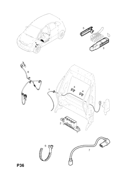 SIDE AIR BAG WIRING HARNESS