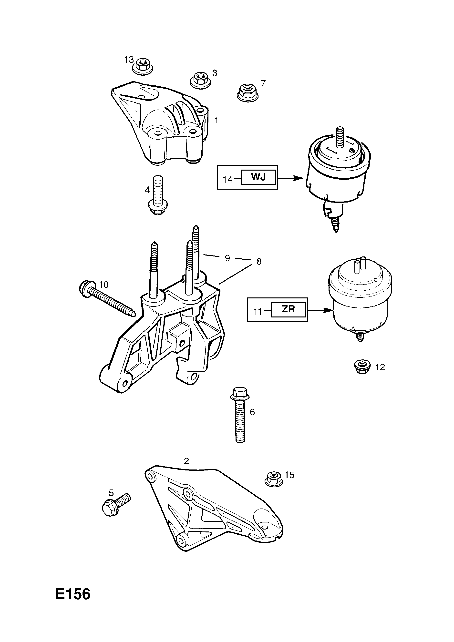Opel vectra b engine mountings epc online webautocats