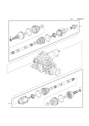 FRONT AXLE DRIVE SHAFT (CONTD.)