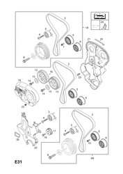 TIMING BELT,GEAR AND PULLEYS