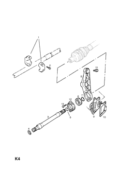 FRONT AXLE DRIVE SHAFT FIXINGS (CONTD.)