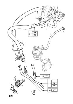 POWER STEERING PIPES AND HOSES