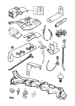 INSTRUMENT PANEL WIRING HARNESS FITTINGS (CONTD.)