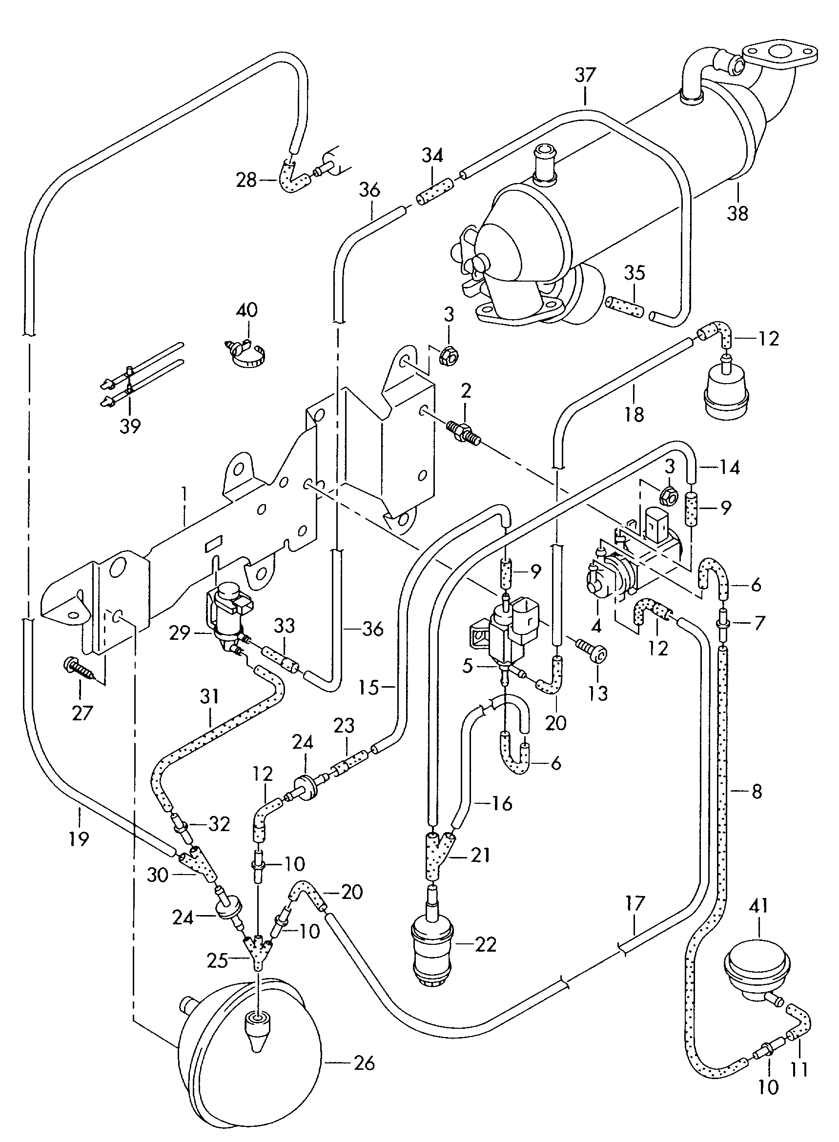 Volkswagen Crafter (2006 2011) Vacuum system. > ETKA Online
